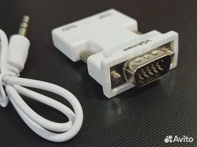 Hdmi на VGA адаптер с AUX старый монитор к hdmi