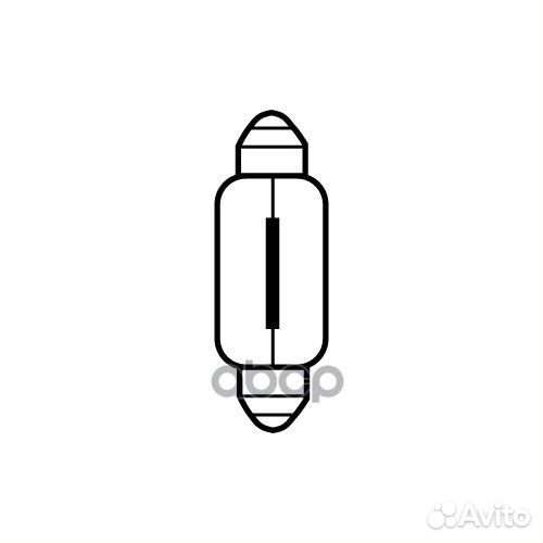 Лампа avs vegas 12v.с5w(sv8.5 8)l39мм.box(10 шт.)