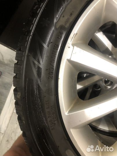 Литые диски vag r16 5x112 зимняя резина