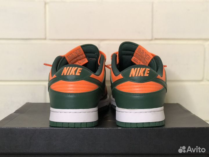 Кроссовки Nike Dunk Low 'Miami Hurricanes' Ориг