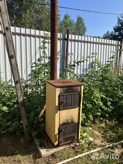 Твердотопливный котел с водяным контуром бу