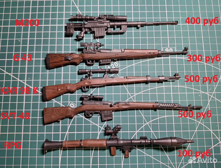 Оружие формата 1/6 современное и II Мировая