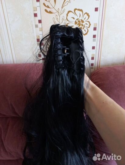 Хвост шиньон на крабе