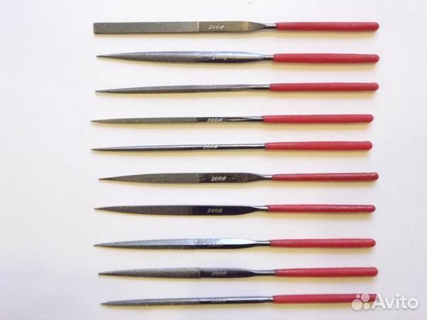 4353 Набор надфилей, алмазные, 10 шт., № 200 (3*1