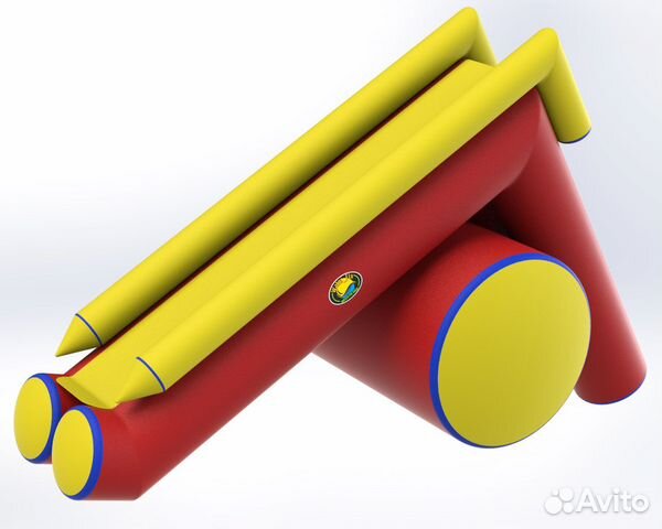 Детская надувная горка с басейном