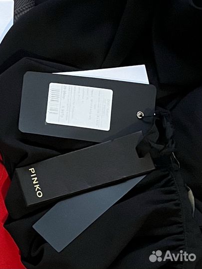 Сарафан Pinko с открытой спиной черный шифон новый