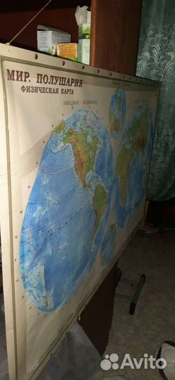 Атлас Карта мира на стену