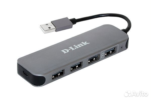 USB HUB D-link DUB-H4 3 порта USB2.0 + 1 порт быст