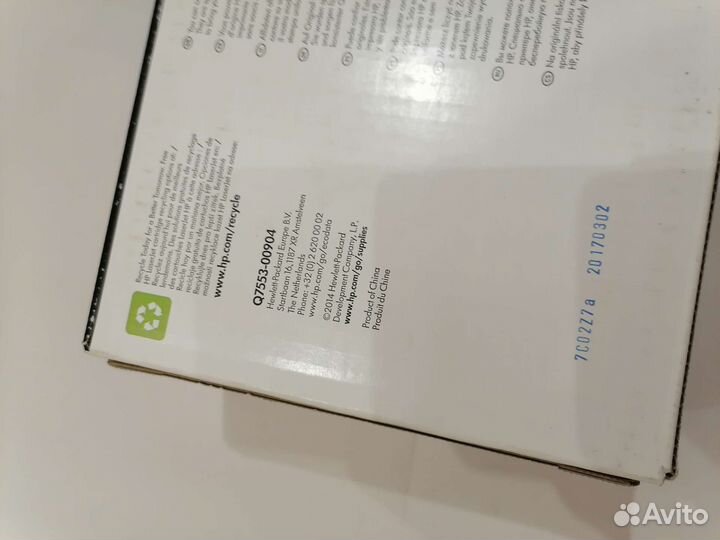 HP Q7553X (дата 2017 год, в наличии 1 шт.)
