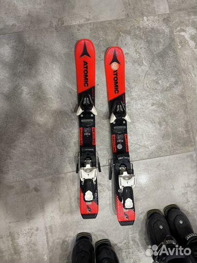 Горные лыжи и ботинки детские