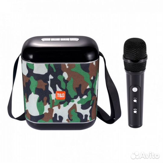 Колонка портативная bluetooth TG 523 K + микрофон
