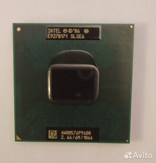 Процессор ноутбука Intel Core 2 Duo P9600