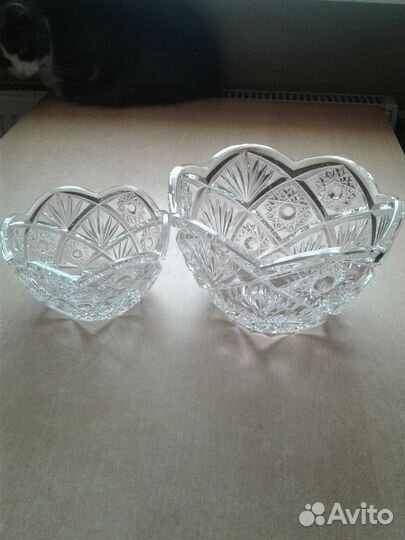 Хрусталь СССР салатники