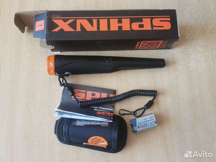 Металлодетектор sphinx 02 orange + доп кобура