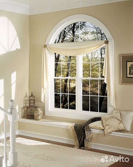 Пластиковые окна, входная группа в дом с отделкой