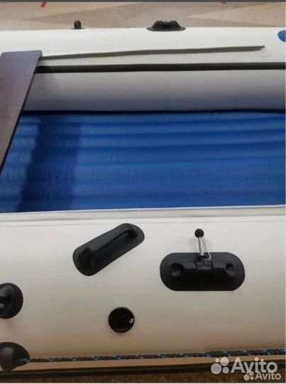 Лодка пвх Orca 340 нднд светло-серый/синий