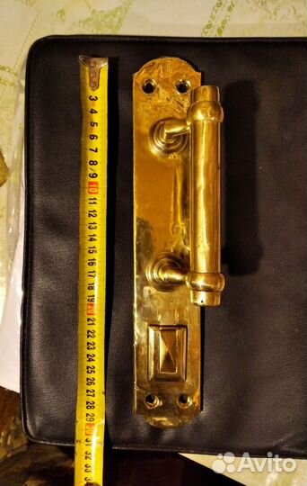 Ручка Дверная Старинная Латунная Клеймо Царская