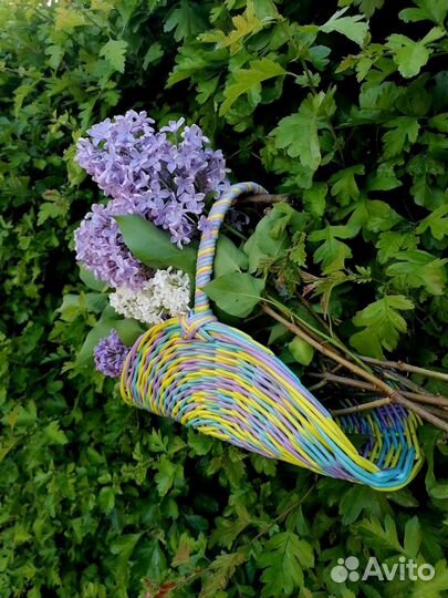 Подарочная корзина для цветов (фруктов)