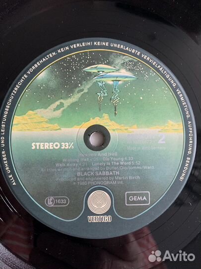 Виниловые пластинка Black Sabbath