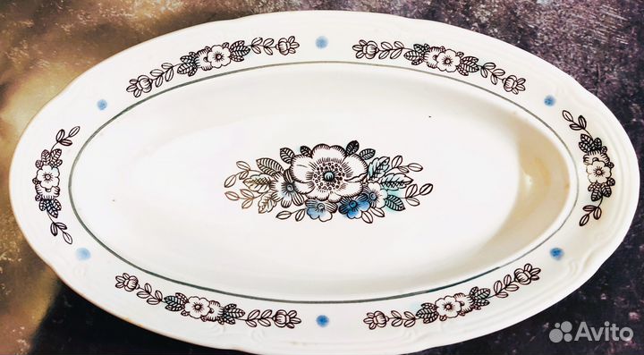 Блюдо овальное зик СССР 30х17