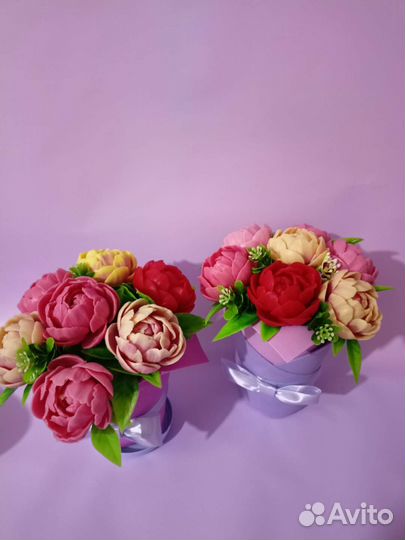 Букет цветов из мыла