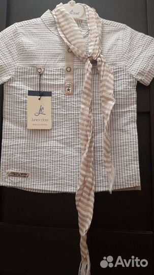 Рубашка, шорты для мальчика, нарядный Турция новый