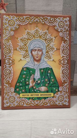 Алмазная мозаика готовая на подрамнике