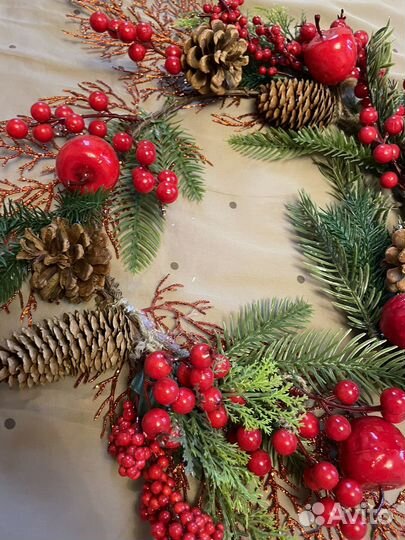 Новогодний венок на дверь