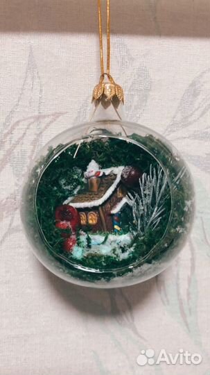 Елочные шары ручной работы стекло