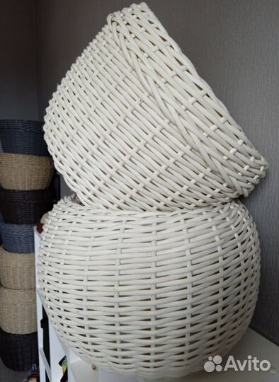 Кашпо из ротанга