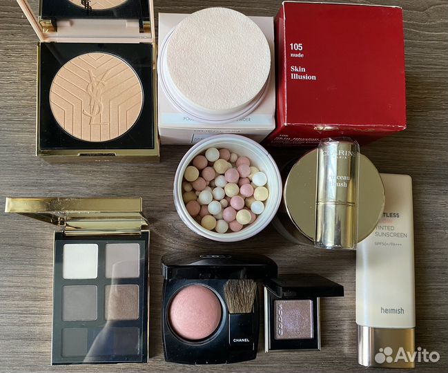 Косметика Guerlain, Chanel, YSL, Clarins