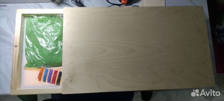 Рисование песком со световой подсветкой