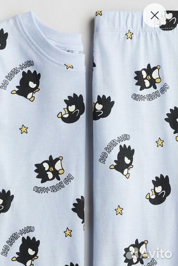 Пижама штанишки длинный рукав h&m 110/116