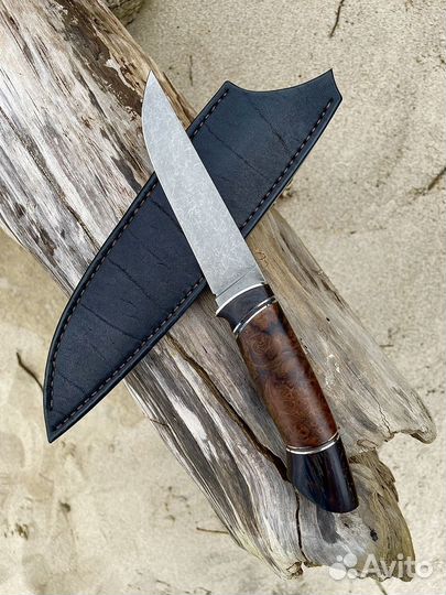 Нож ручной работы, элмакс, кап ореха
