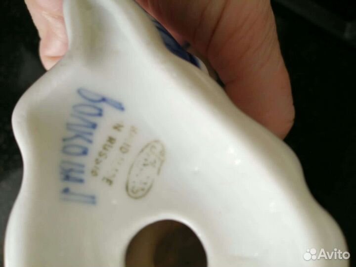 Статуэтка Пляска, Гжель, фарфор ручной работы