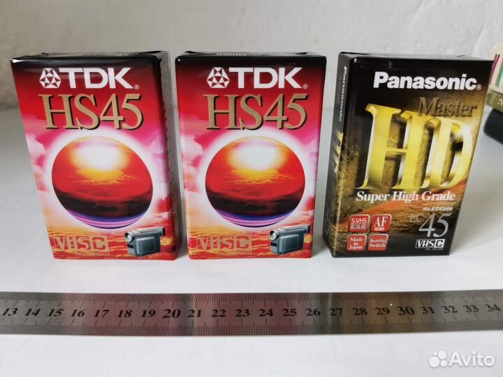 Видеокассеты TDK HS45, Panasonic HD Master EC-45