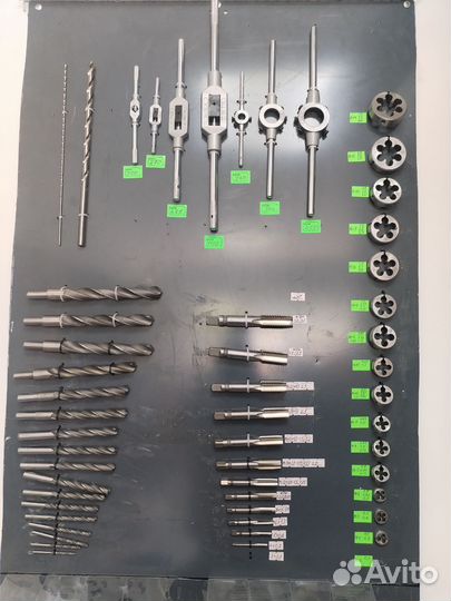 Метчики и плашки, правые, левые