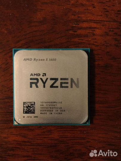 Ryzen 5 1600 3.2ггц процессор