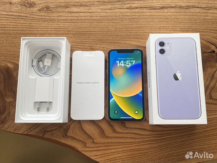 Телефон iPhone 11 64gb purple ростест
