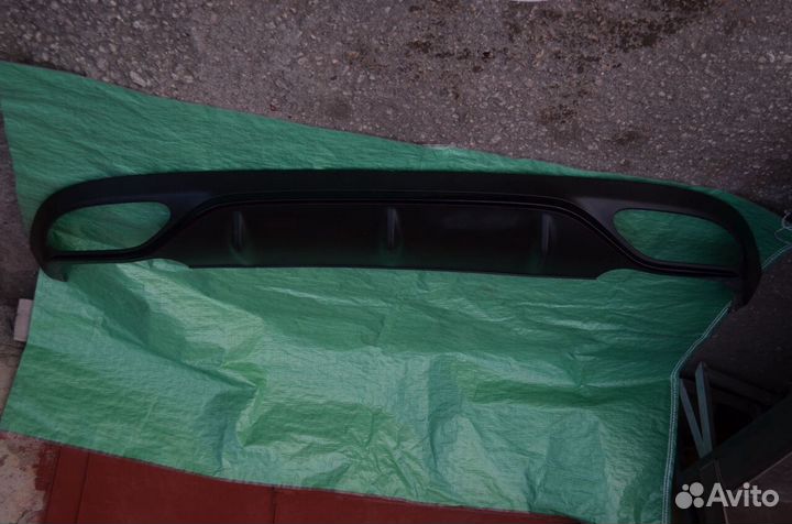 Юбка бампера задняя мерседес