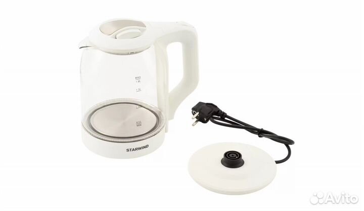 Чайник электрический стеклянный 1.8 л новый