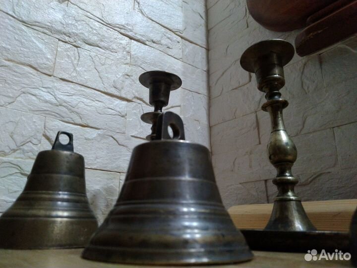 Колокольчики бронза антиквариат