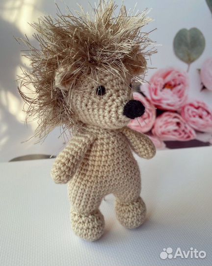 Ёжик/слоник/бегемотик/ослик. Вязаная игрушка