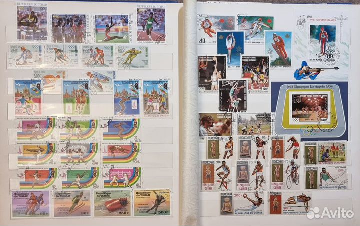 Коллекция зарубежных почтовых марок Спорт