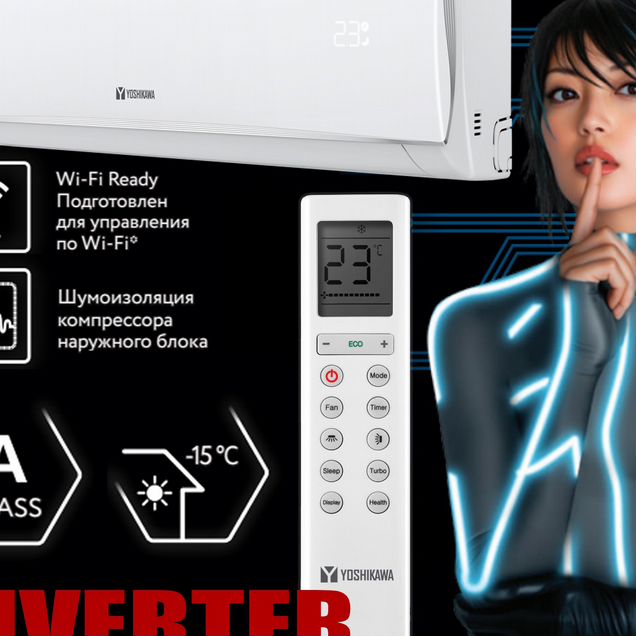 Японский инверторный кондиционер 25 м2