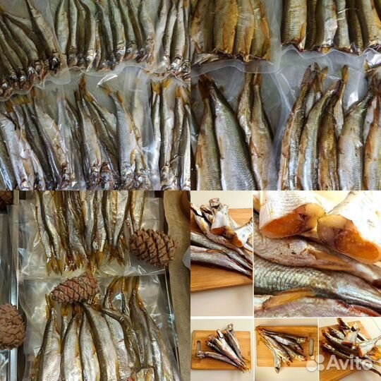 Корюшка полностью икряная вялено копченая