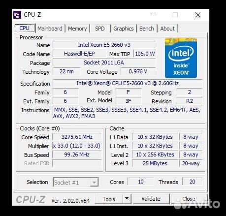 Комлект материнская плата x99 qd4 2660v3 + DDR4 16