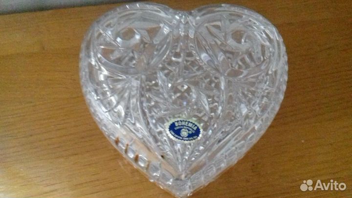 Шкатулка -чешский хрусталь(bohemia)