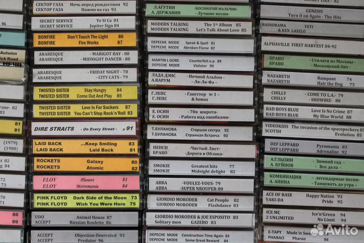 Музыкальные записи на аудиокассетах