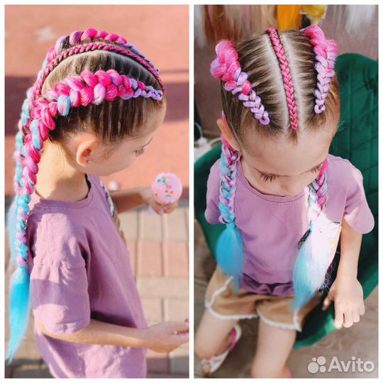 Афрокосы, брейды, афрорезинки